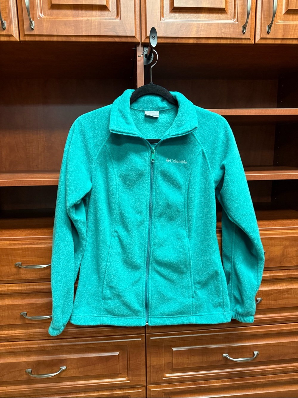 Columbia Teal Full-Zip Fleece Jacket
